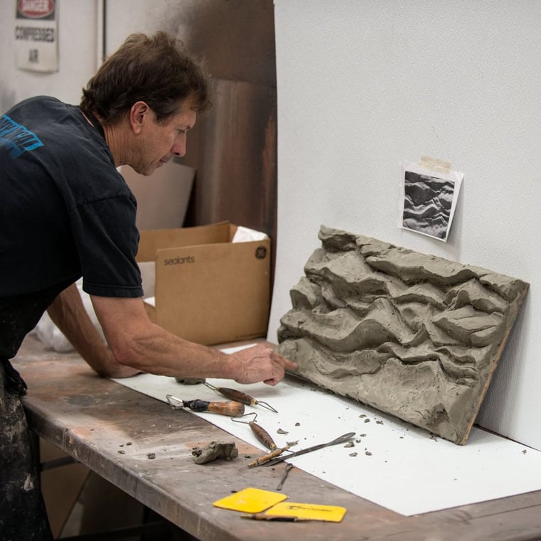 Our Master Sculptor Carving a New Texture
