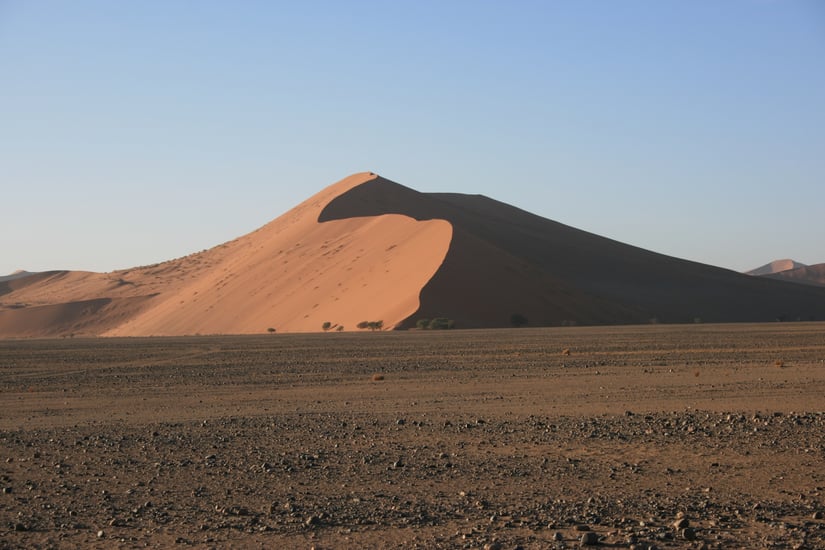 Light and Shadow on an African Sand Dune
